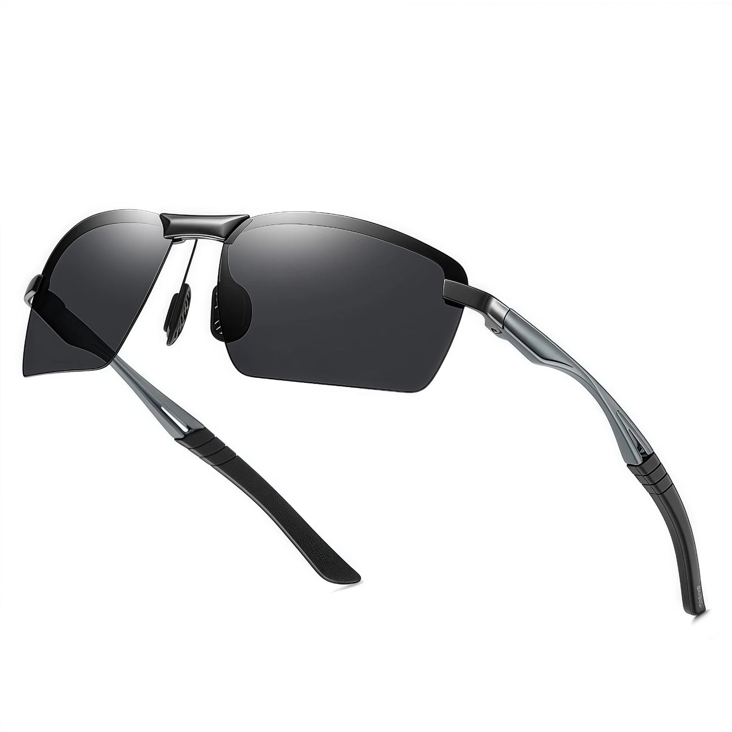 Men Sport Driving Fishing Cycling Polarized Anti Glare UV400 Rimless Sunglasses #3391