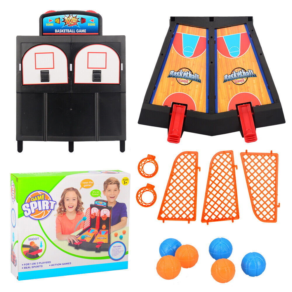 Mini Basketball Shooting Game Toy Desktop Indoor Table Games Set Kids Boys Gift