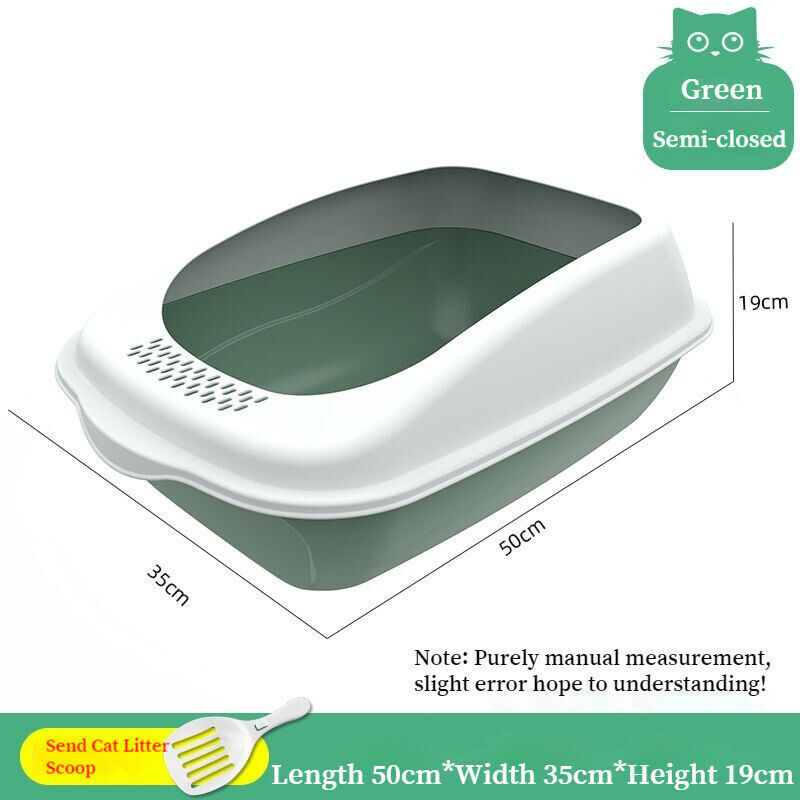 Fully Enclosed Semi Closed Spatter-proof Large Space Cat Litter Box Pet Toilet