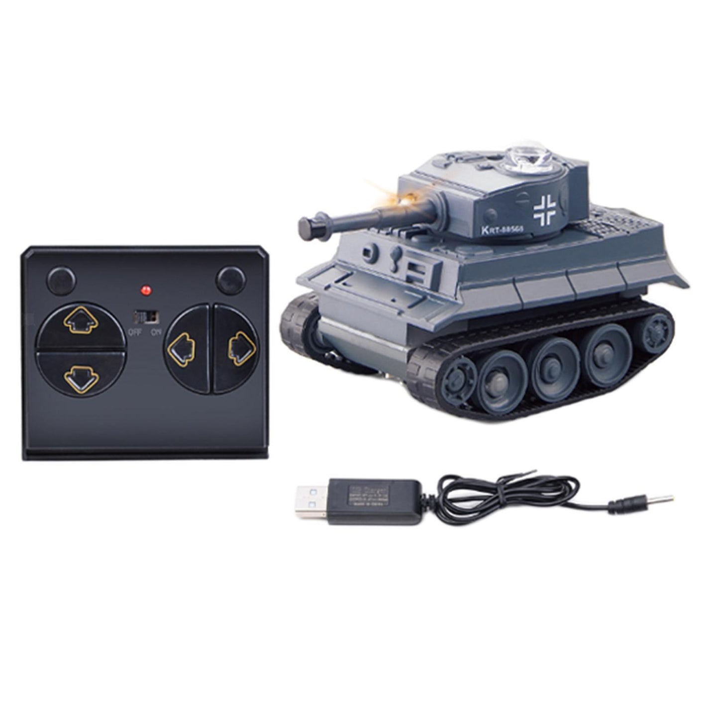 Kid Boy Toy Gift Remote Control Scale High Simulation Speed Mini RC Battle Tank