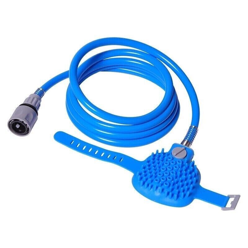 Adjustable Pet Bathing Tool Silicone Bath Brush Spraying Water Massage Hair