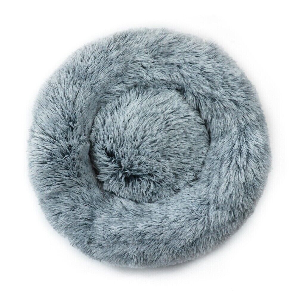 Winter Warm Plush Cat Dog Nest Deep Sleep Round Bed Soft Sofa Couch Cushion