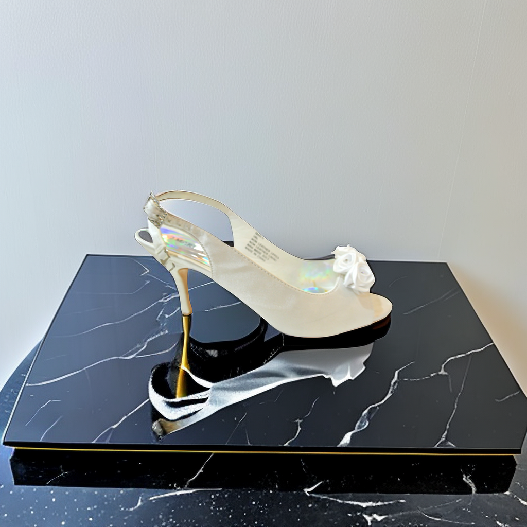 Elegant Women Shining Diamante Fish Mouth Date Evening Wedding Ball Party Shoes
