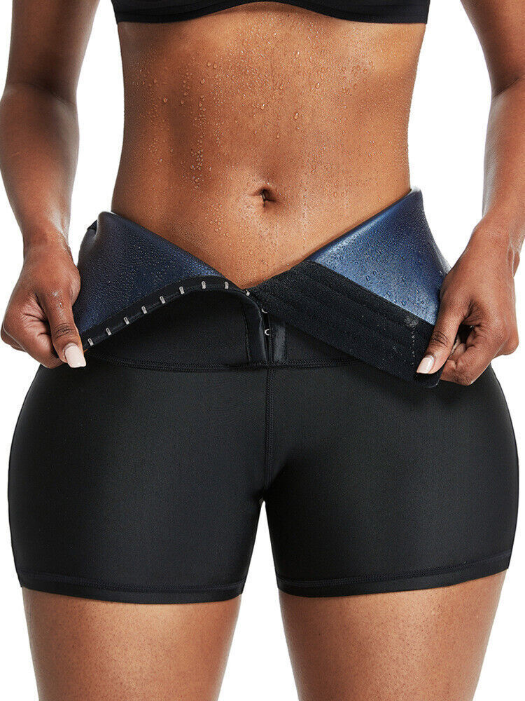 Women Waist Trainer Sauna Sweat Pants Hot Body Shaper Leggings Tummy Slimming