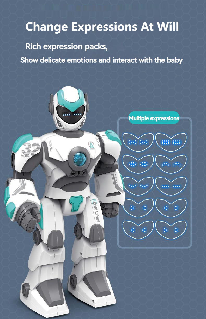 2.4GHz Kid Toys Charge Remote Control Intelligent Gesture Voice Electric Robot