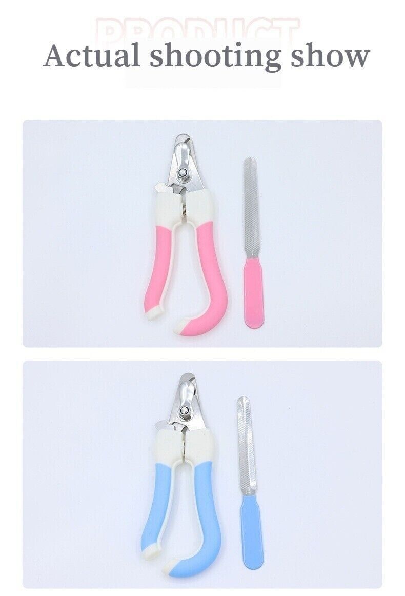 Pet Nail Clippers Dog Cat Nail Toe Claw CutterTrimmer Scissors Tool 2 Size