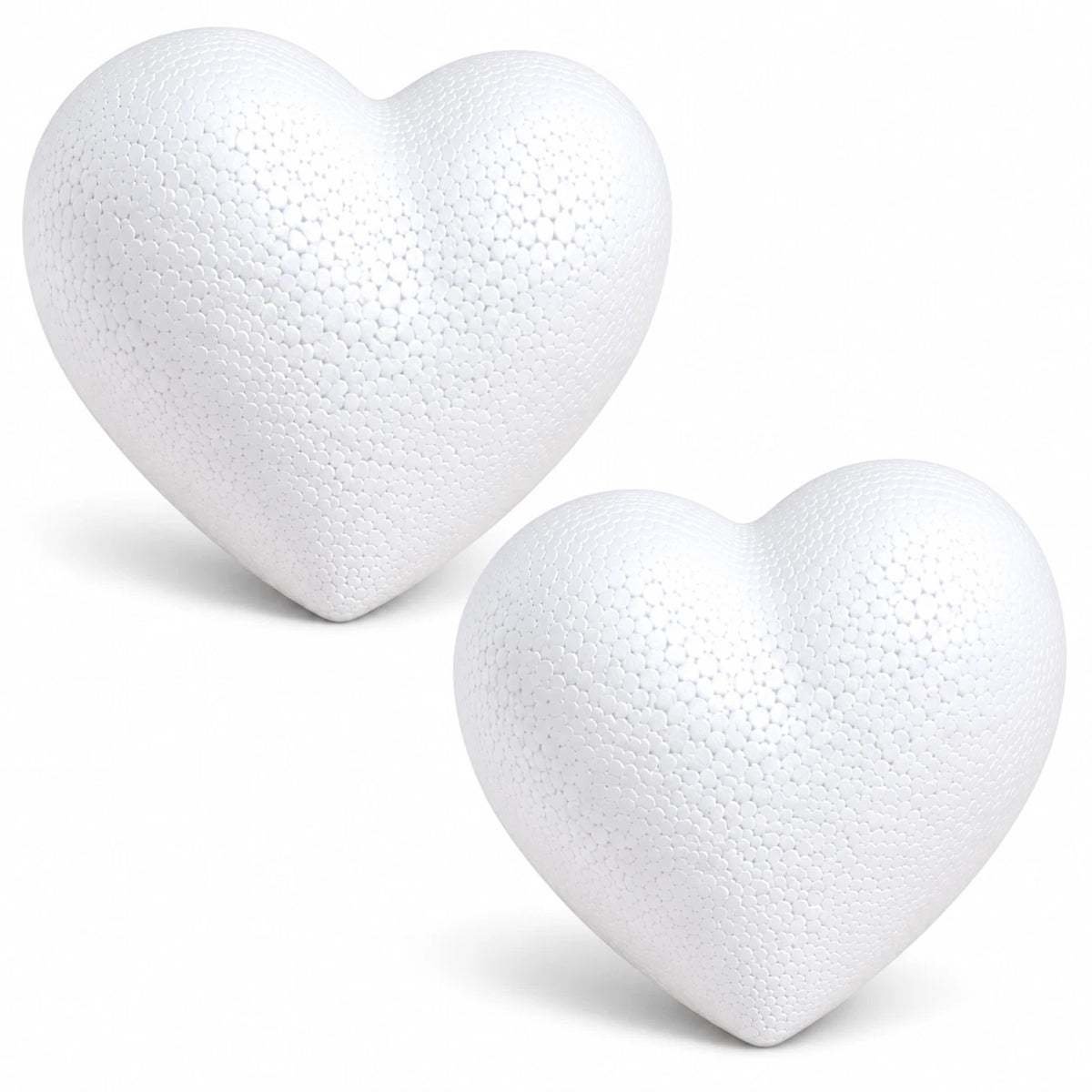 2x 23cm Large Foam Heart Polystyrene Blank DIY Craft Wedding Floral Decor Base