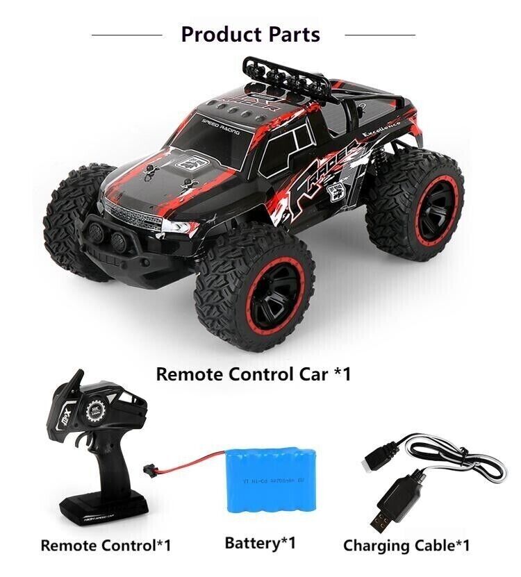 Climbing Electric RC Car Vehicle 4wd 2.4 Kids Buggy High Speed Stunt Racing Toy