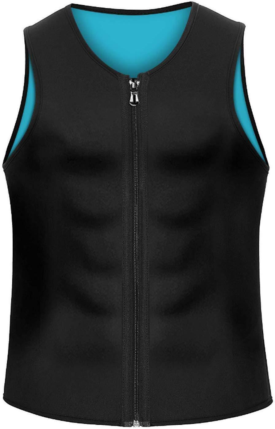 Mens Slimming Body Shaper Vest Neoprene Corset Underwear Compression Tank Top