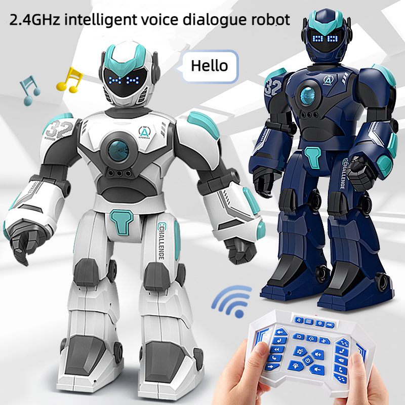 2.4GHz Kid Toys Charge Remote Control Intelligent Gesture Voice Electric Robot