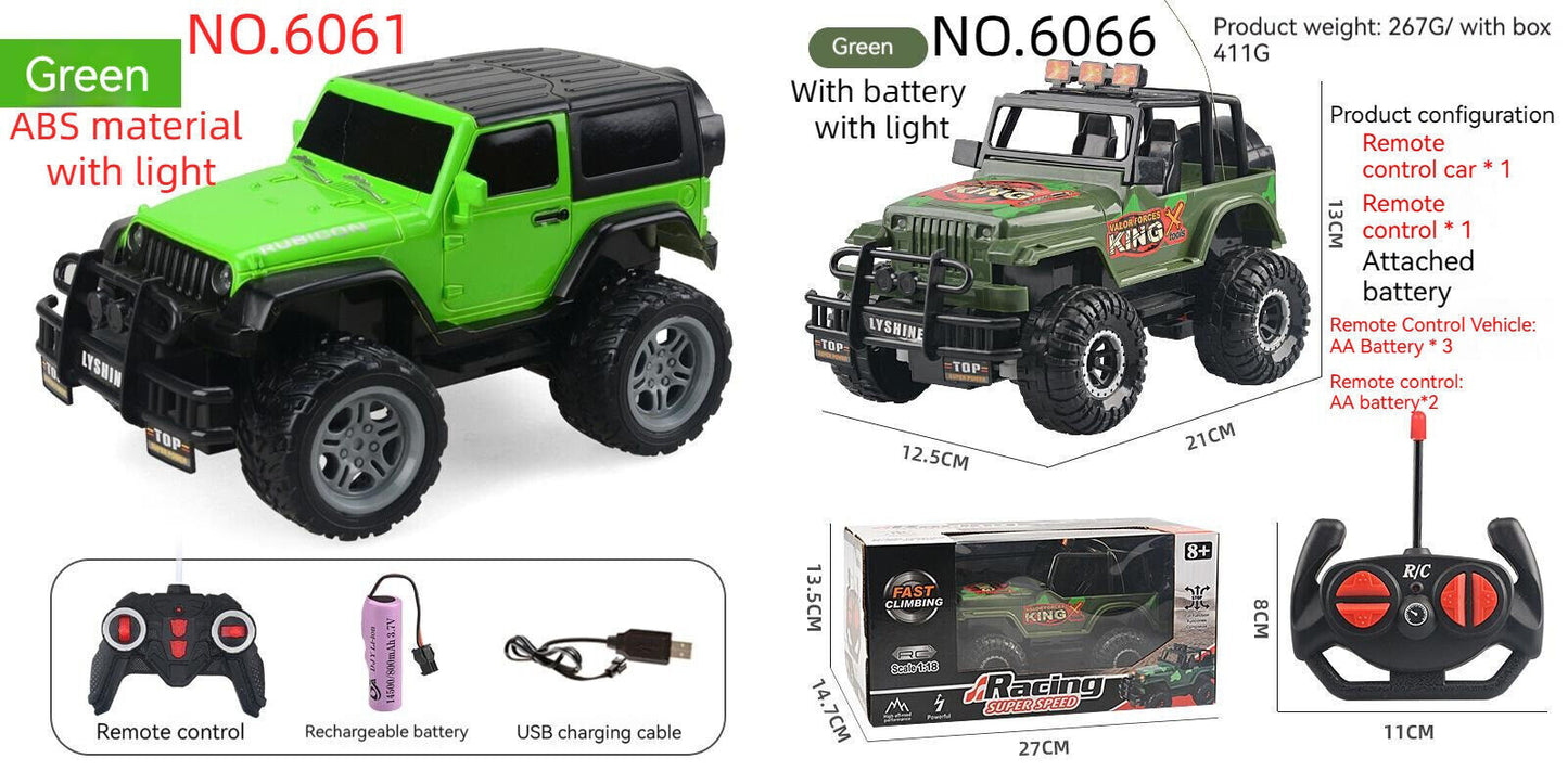 4WD Remote Control Buggy High Speed Racing Electric Light 1:18 Toy Car Alloy