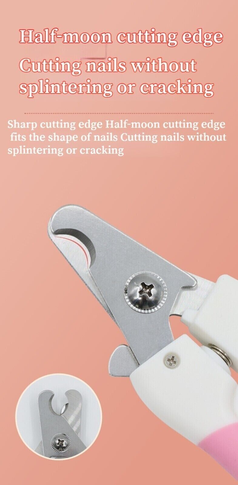 Pet Nail Clippers Dog Cat Nail Toe Claw CutterTrimmer Scissors Tool 2 Size
