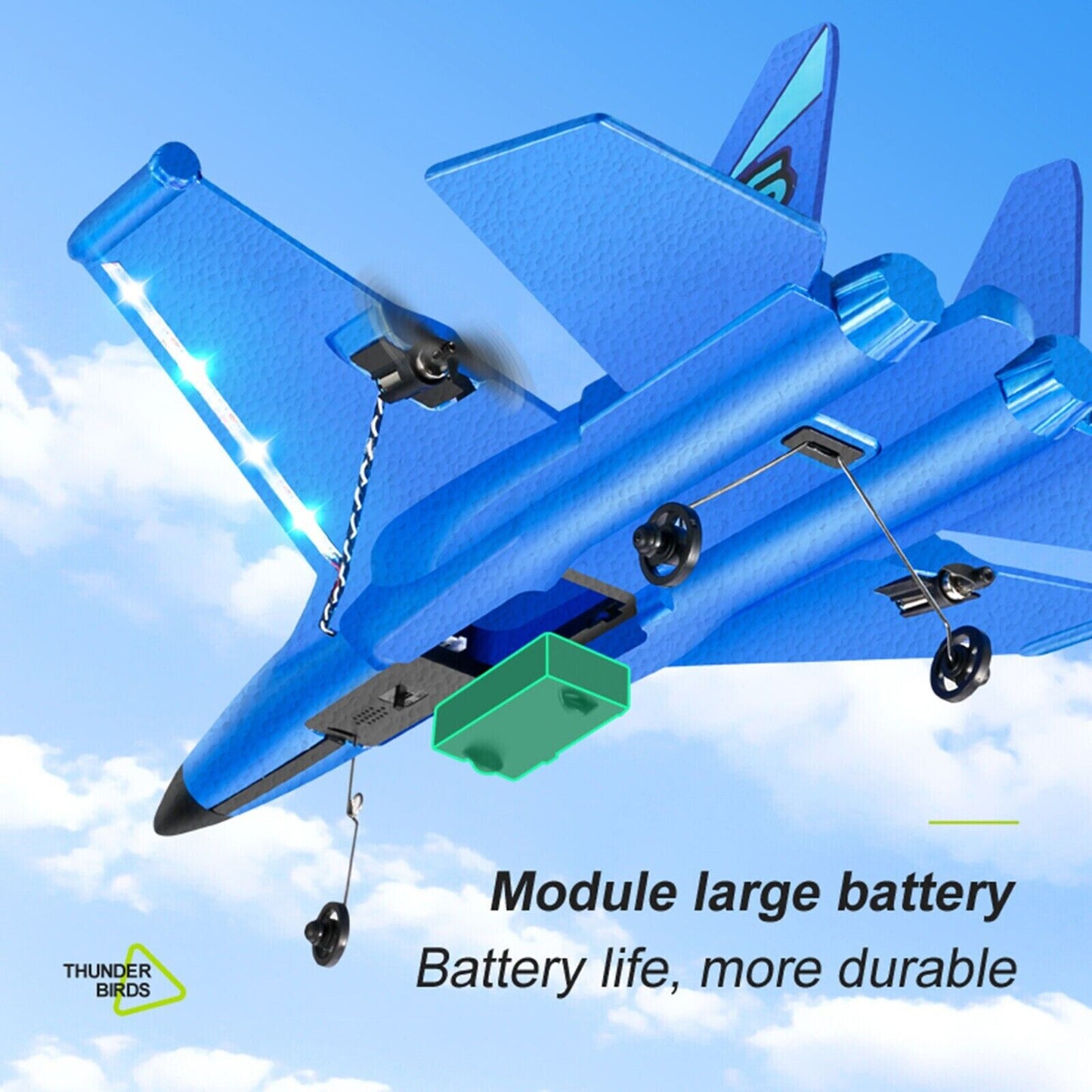 EPP Foam Remote Control Plane 2WD 2.4GHz 2 Channel Kids Gift RC G6 Aircraft