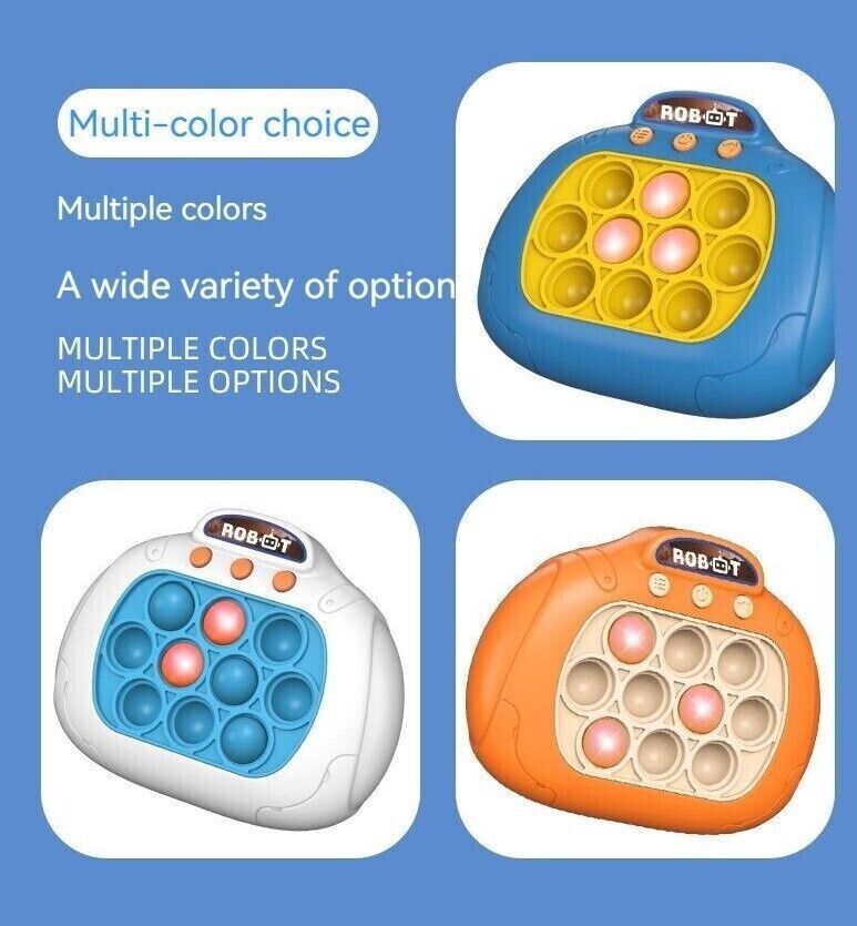 Children Decompression Finger Speed Push Educational Toys Gift Sound Light Game