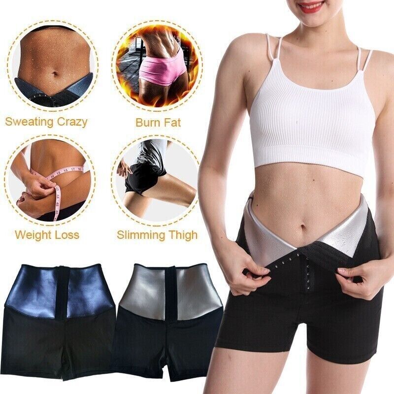 Women Waist Trainer Sauna Sweat Pants Hot Body Shaper Leggings Tummy Slimming