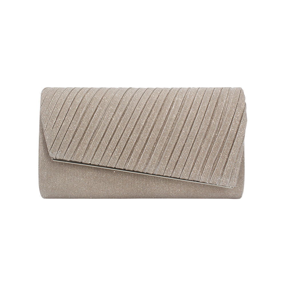 Women Shining Satin Ladies Wedding Bridal Chain Handbag Sparkly Evening Clutch