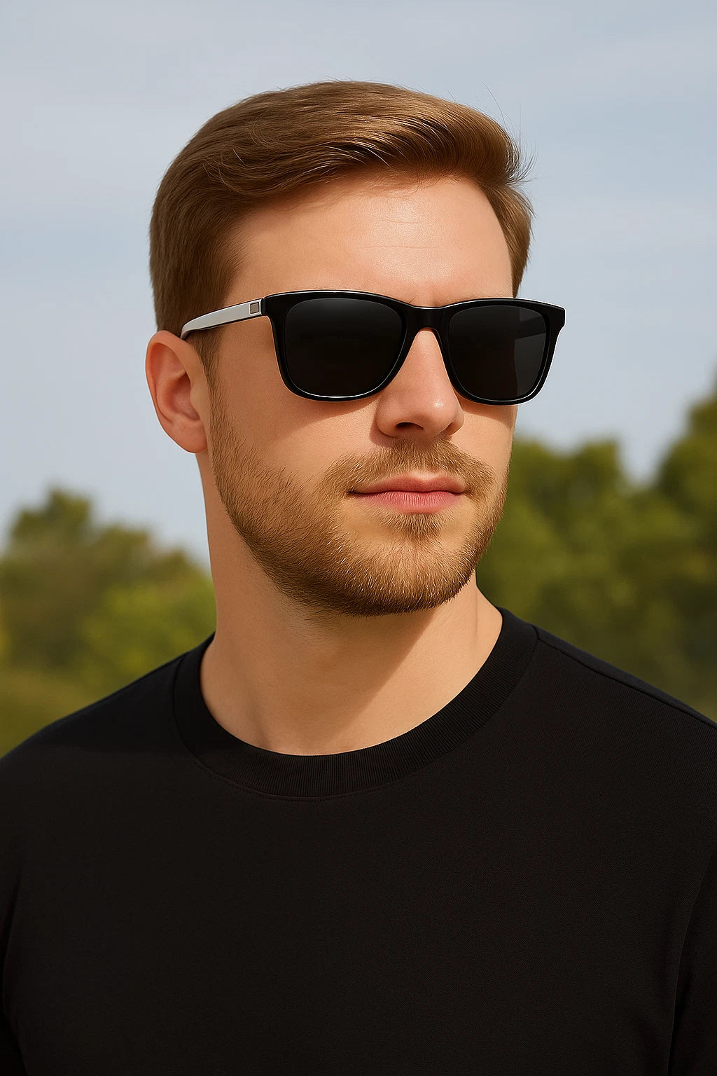 Men Stylish Polarized Sunglasses UV400 Anti-Glare Driving Finshing Sport Travel # 0733