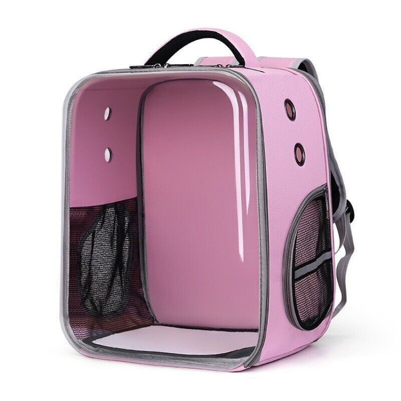 Pet Outdoor Breathable Foldable Clear Large Space Backpack Handheld Shoulder Bag