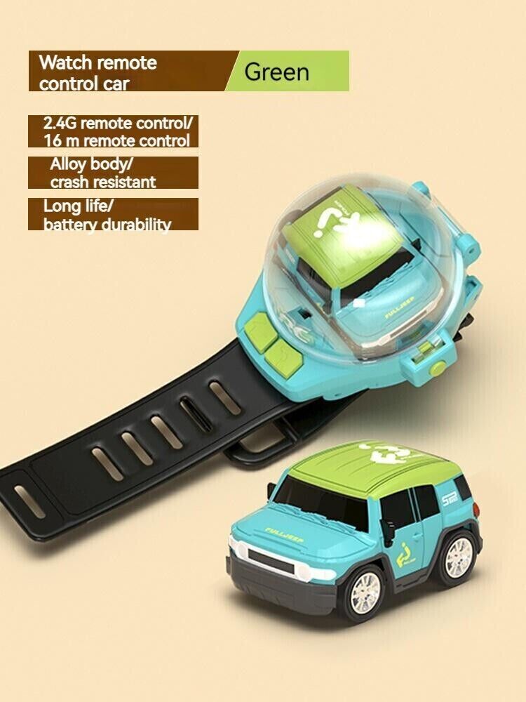 Watch RC Electric Toy Mini Remote Control Car Accompany Children Kids Gifts