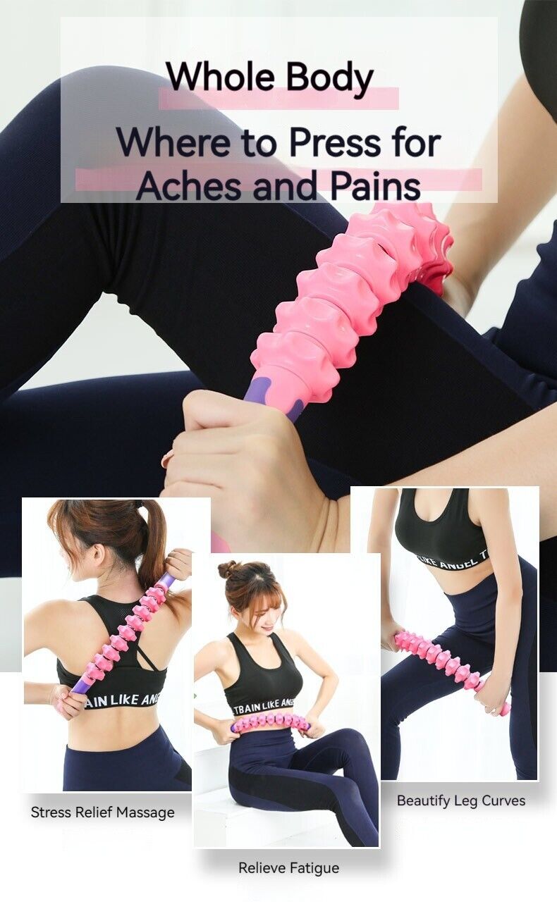 Yoga Wolfsbane Muscle Relax Skinny Leg Prick Ball Fitness Fascia Bar Gear Roller