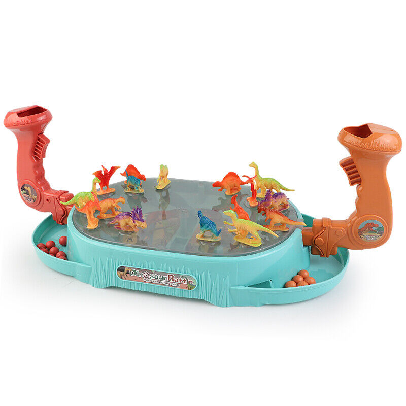 BOY Catapult Marble Toy Dinosaur Battle Board Play Double Game Naval Battle Game