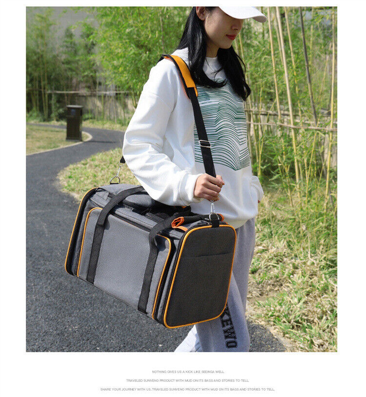 Portable Breathable Comfort Tote Travel Pet Carrier Large Bag Shoulder Cage