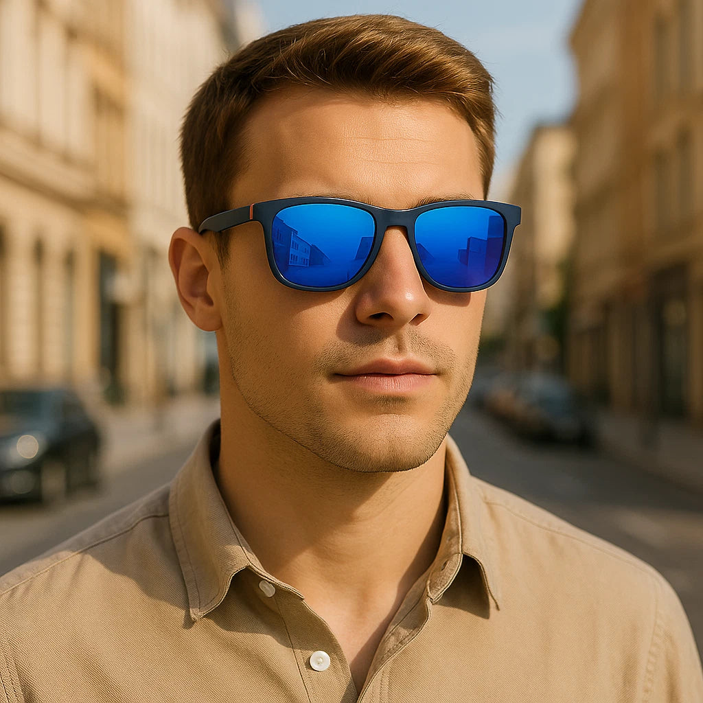 Men Stylish Polarized Sunglasses UV400 Anti-Glare Sports Driving Fishing Eyewear # TR7555