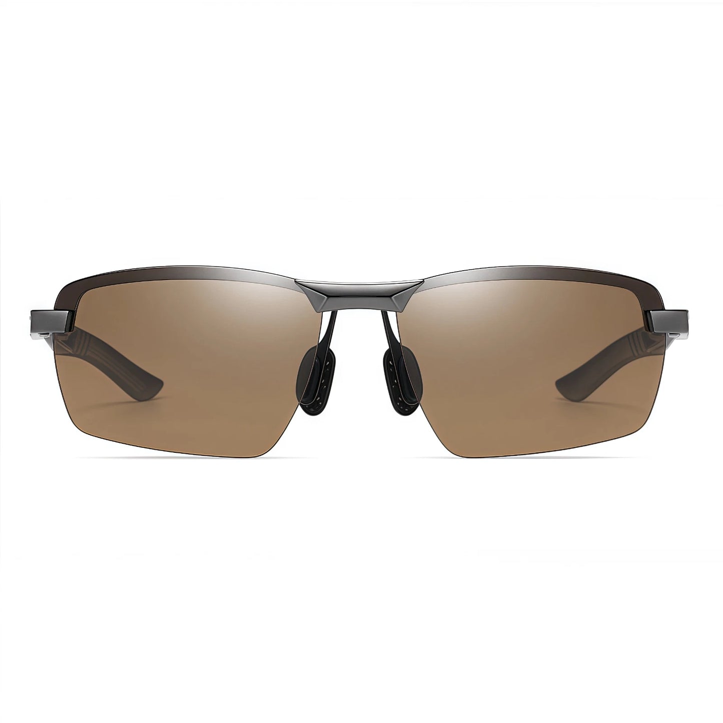 Men Sport Driving Fishing Cycling Polarized Anti Glare UV400 Rimless Sunglasses #3391