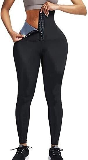 Women Waist Trainer Sauna Sweat Pants Hot Body Shaper Leggings Tummy Slimming