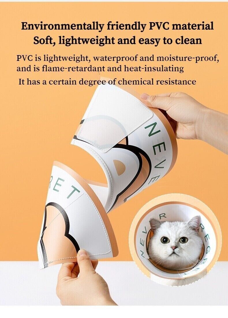 Adjustable Dog Cat Elizabethan Collar Soft Healing Protection Mesh Recovery