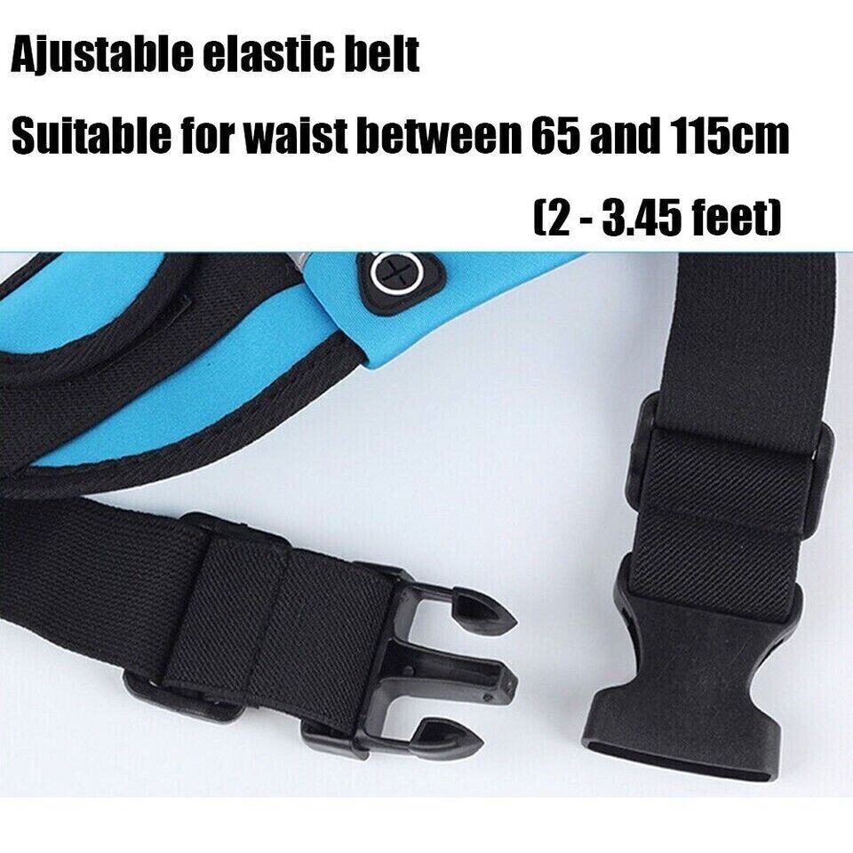 Waterproof Sports Wallet Running Pack Travel Waist Bags Money Zip Belt Pouch
