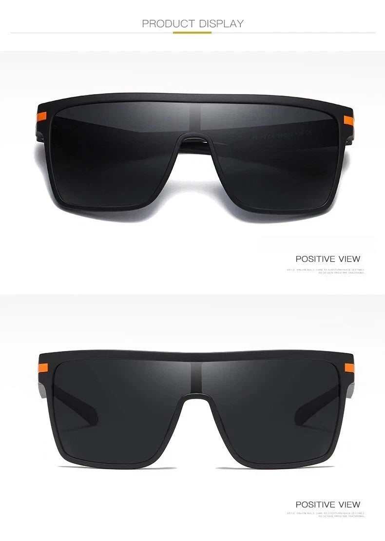 Women Square Flat Top Oversized Outdoor Sport Cycling UV400 Polarized Sunglasses # P0110