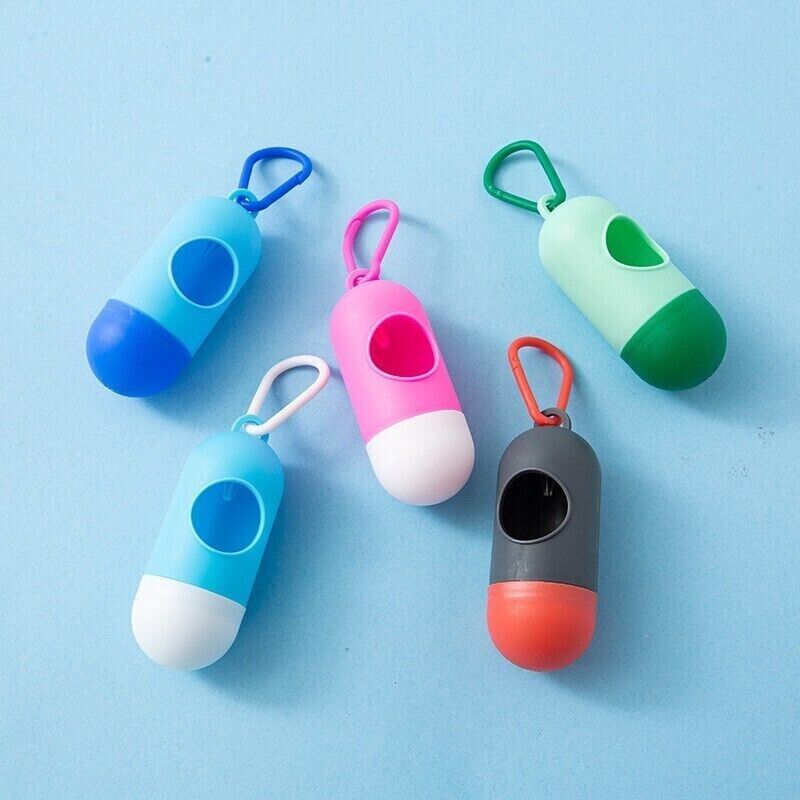 Pet Poop Bag Dispenser Waste Disposable Clean Poo Holder Pick-Up Puppy Garbage