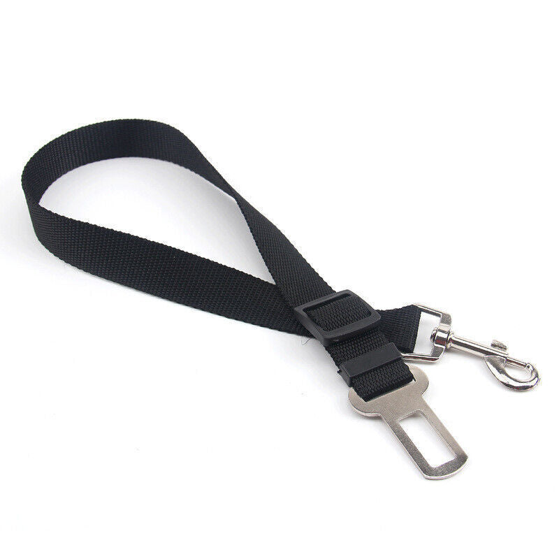 Pet Adjustable Dog Safety Seat Belt Harness Nylon Car Vehicle Clip Travel Leash