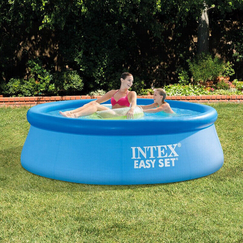 Family Outdoor Large Inflatable Swimming Pool Round Bracket Water Playing Blue