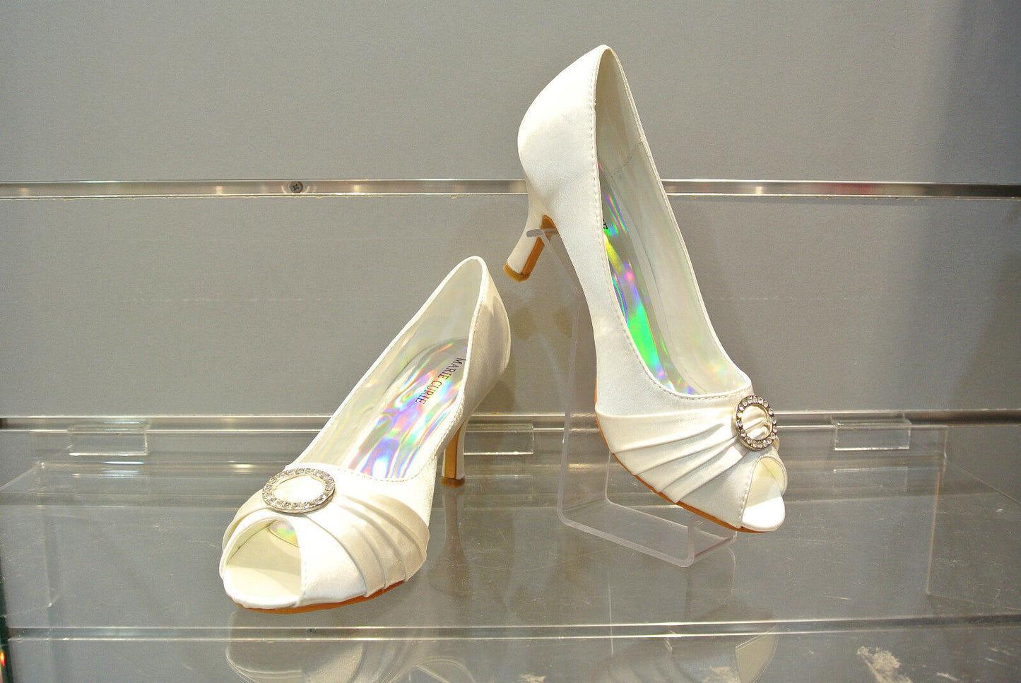 Fashion New Quality Women Shining Diamante Evening Wedding Ball High Heel Shoes