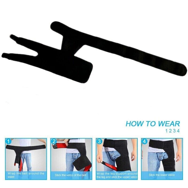 Breathable Sports Leg Support Muscle Strain Prevention Hip Thigh Support Strap
