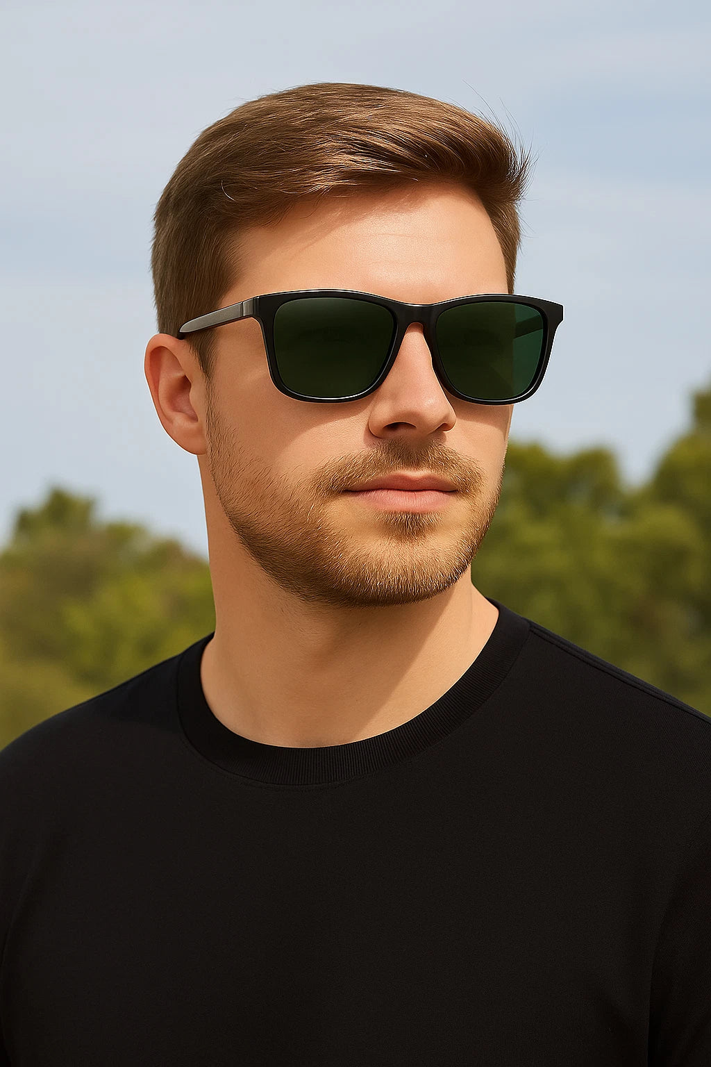 Men Stylish Polarized Sunglasses UV400 Anti-Glare Driving Finshing Sport Travel # 0733