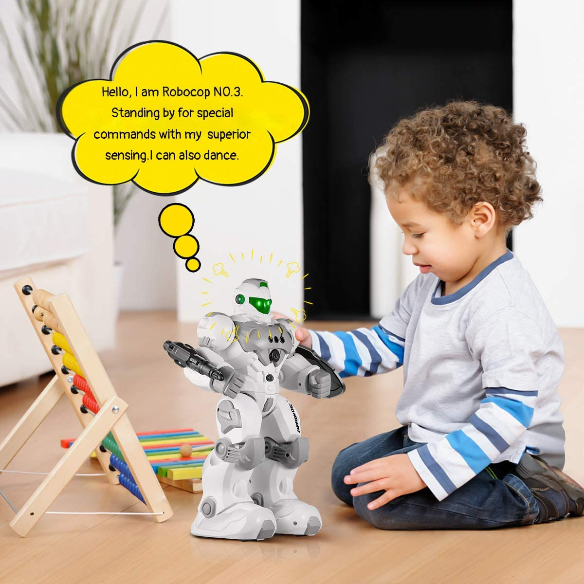 Kids Toy Gift Subotech 2.4GHz Remote Control Guardian Intelligent Gesture Robot