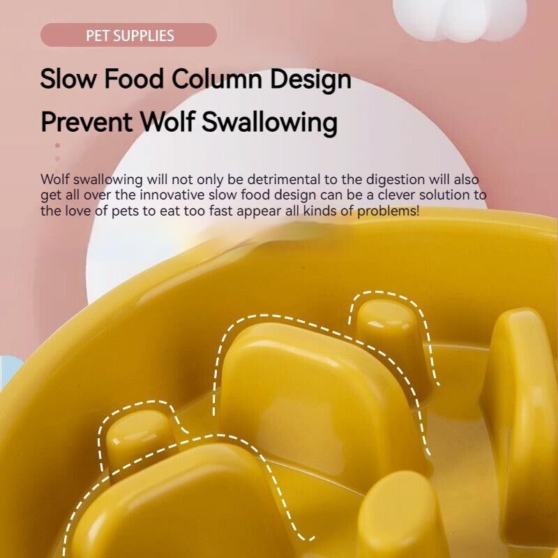 Slow Down Eating NonSlip Feeder Pet Choke Bowl Large Bowl For Medium Large Dog