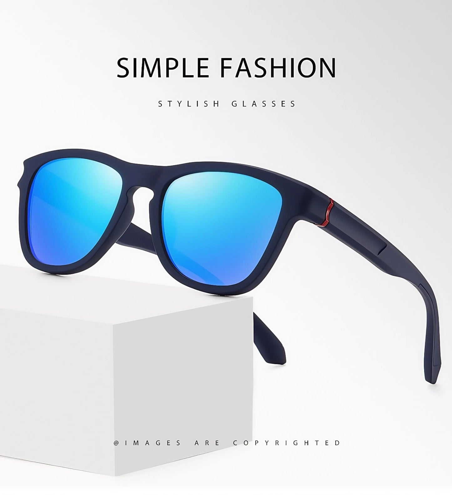 Men Stylish Polarized Sunglasses UV400 Anti-Glare Sports Driving Fishing Eyewear # TR7555