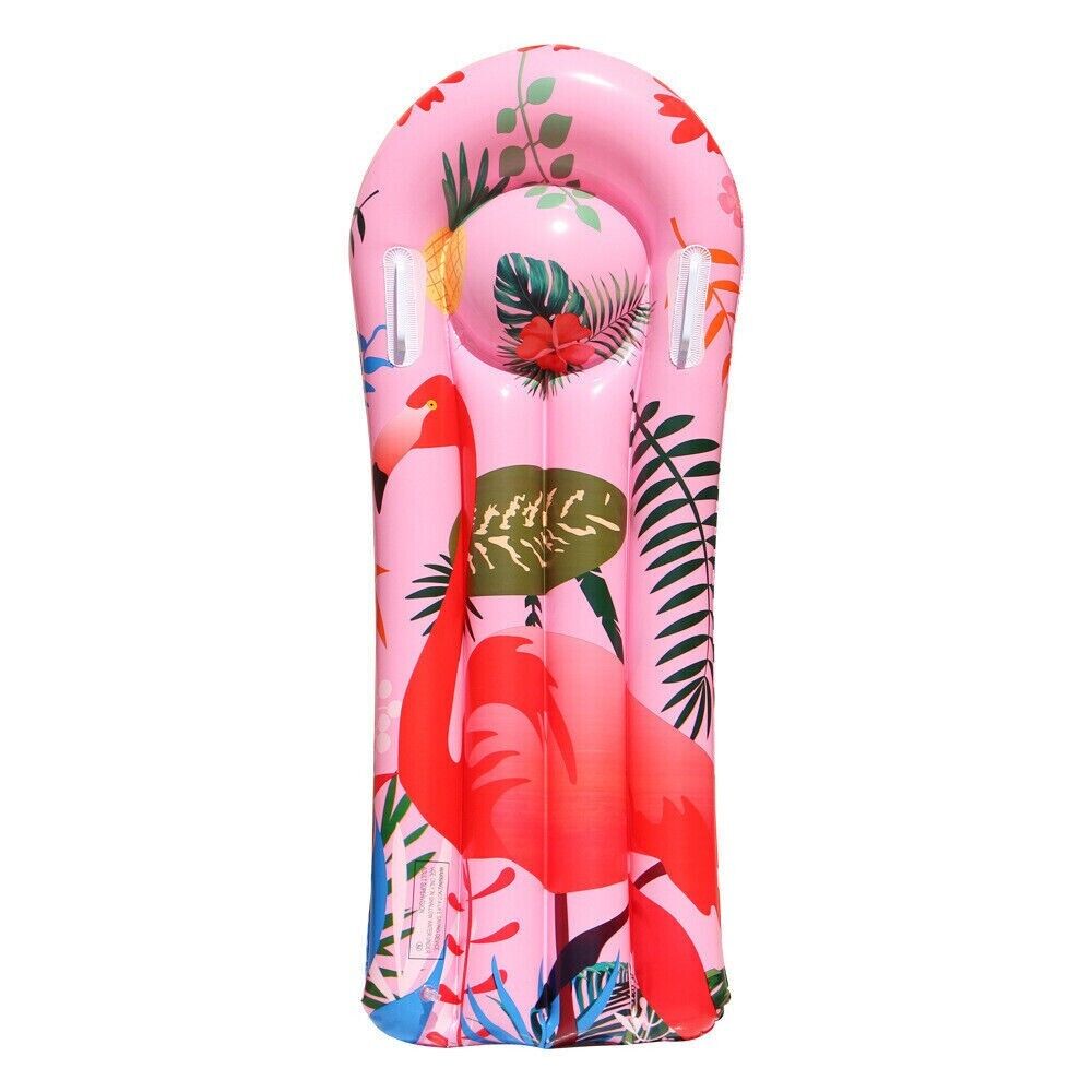 Children's Inflatable Surfboard Float Row Water Skis Float Row Flamingo Bed