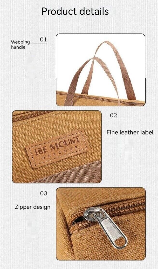 Outdoor Camp Accessories Storage Tool Handheld Bag Cylinder Tent Flor Spike Bag