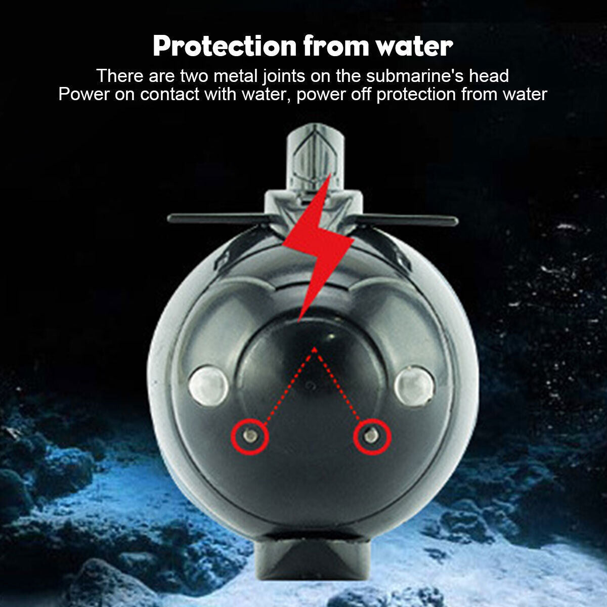 Electric Toy 6 Channels Diving Mini Remote Control Boat RC Submarine Radio Gift