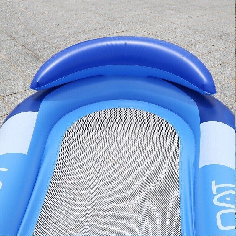 Inflatable Float Pool Lounge Bed Sea Beach Swimming Chair Floating Water Hammock