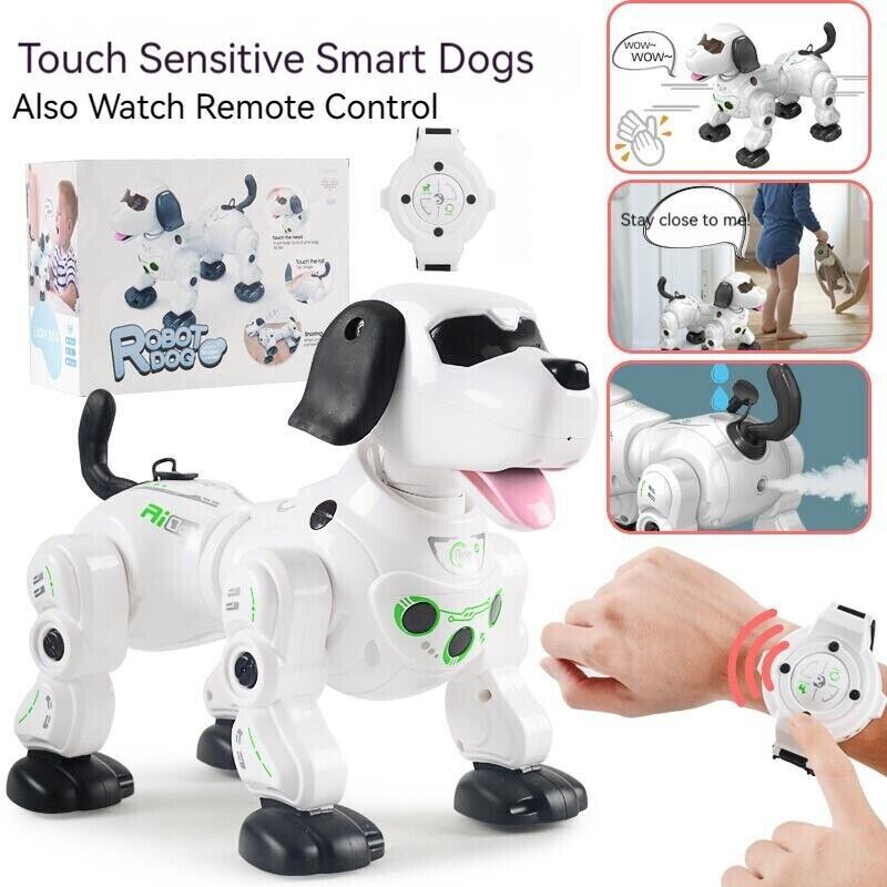 Children's Electric Watch Remote Control Smart Spray Dog Toy Touch Digital Pet
