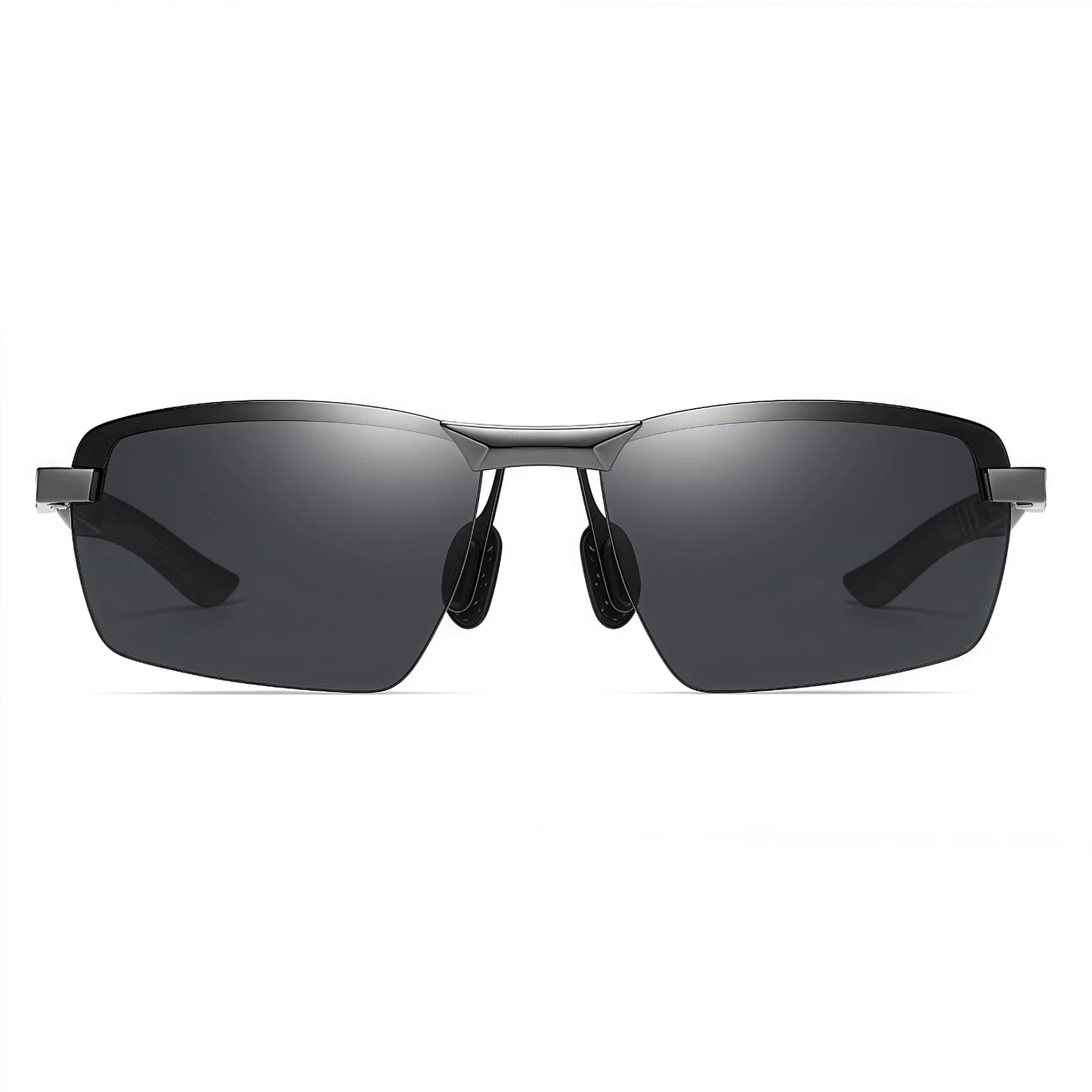 Men Sport Driving Fishing Cycling Polarized Anti Glare UV400 Rimless Sunglasses #3391