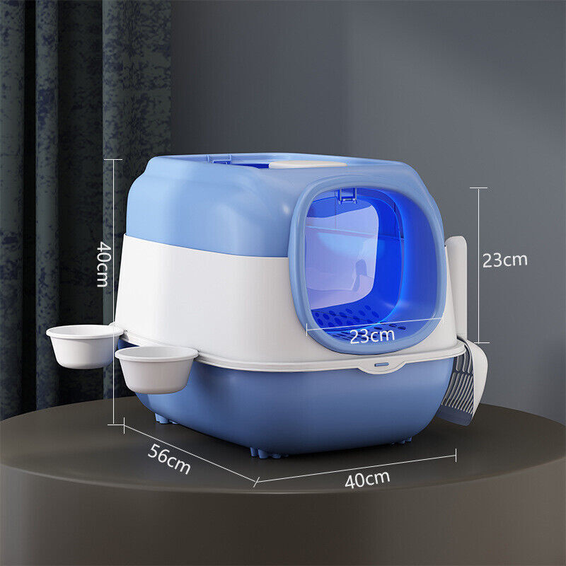 UVC Sterilization Fully Enclosed Cat Litter Box Pet Toilet Odour Control Basin