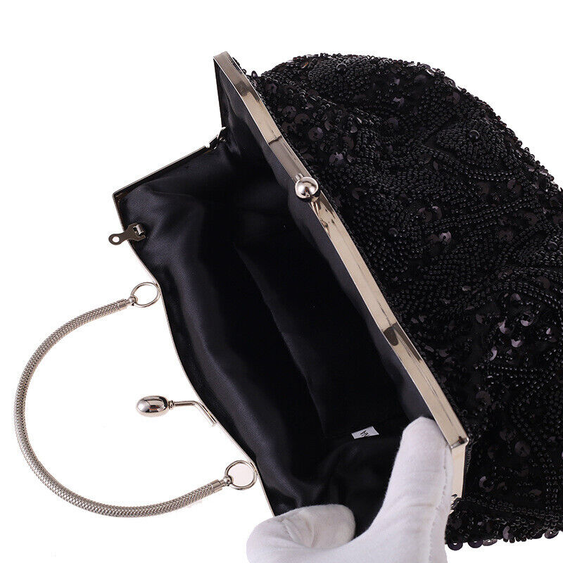 Women Fashion Glitter Party Bridal Bag Wedding Handbag Prom Evening Clutch