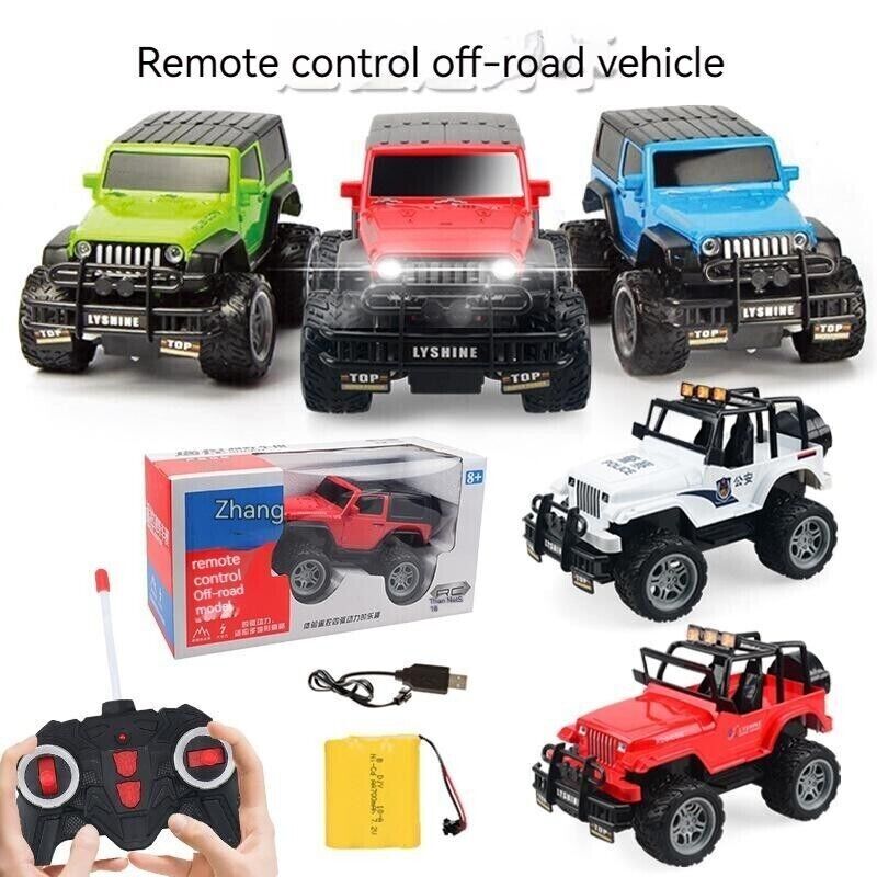 4WD Remote Control Buggy High Speed Racing Electric Light 1:18 Toy Car Alloy